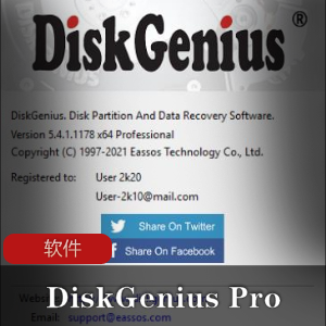 数据恢复软件(DiskGenius Pro)解锁全功能专业版推荐